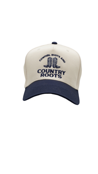 Country Roots - Navy Blue Stitching